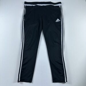 adidas Joggers Sweatpants Mens XL Black Active Gym Essentials 3-Stripes Training